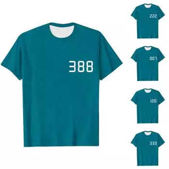 Женский повседневный свободный свитер с короткими рукавами и круглым вырезом, топ с круглым вырезом, топ с круглым вырезом L циан