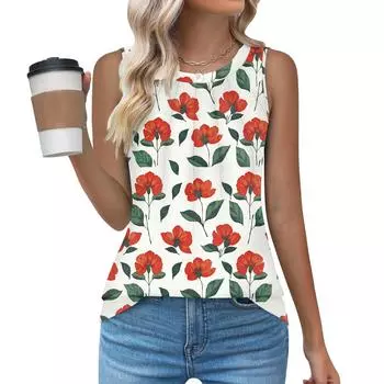 Женский повседневный свободный топ без рукавов с круглым вырезом, футболка, летние майки для женщин, майка-камисоль, базовые топы без рукавов M белый