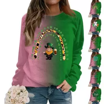 Женский повседневный свободный топ с круглым вырезом и длинными рукавами с капюшоном L армия зеленый