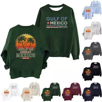 Женский повседневный свободный топ с круглым вырезом и длинными рукавами с капюшоном L чёрный