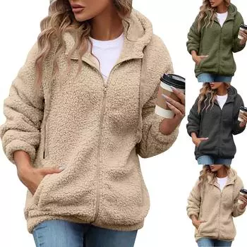 Женский повседневный топ с длинными рукавами L армия зеленый