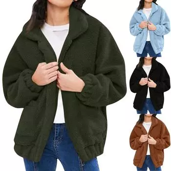 Женский повседневный топ с длинными рукавами L армия зеленый