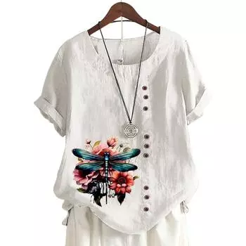 Женский повседневный топ в 11 ярких цветах с принтом S светло-фиолетовый