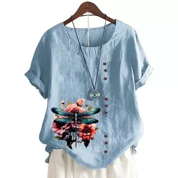 Женский повседневный топ в 11 ярких цветах с принтом S светло-фиолетовый