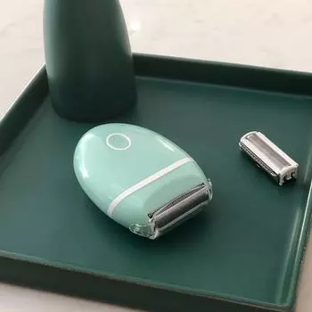 Женский прецизионный триммер для интимных частей тела, подмышек и всего тела - бритвенный станок и инструмент для удаления волос зелёный