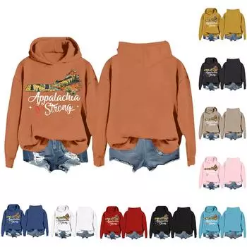 Женский принт теплый свитер толстовки повседневный свитер пуловер осень и зима XL жёлтый