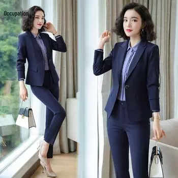 Женский профессиональный костюм официанта Four Seasons с длинным рукавом L