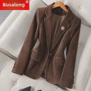 Женский профессиональный пиджак с длинными рукавами - Модель 8605 S