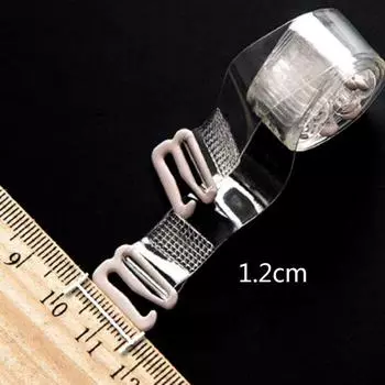 Женский прозрачный бюстгальтер на бретельках, невидимое регулируемое нижнее белье, нескользящие аксессуары 1.0 cm прозрачный