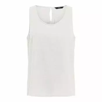 Женский прямой топ без рукавов, ТОЛЬКО с круглым вырезом и пуговицами сзади 34 оранжевый