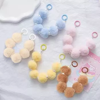 Женский пружинный петля креативный плюшевый чехол для телефона украшение красочный шнурок для выпечки новая сумка украшение