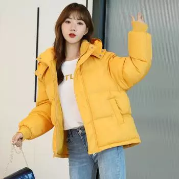 Женский пуховик, новая зимняя куртка, женское пальто, женская одежда, теплые женские куртки, короткие парки S розовый