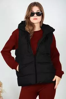 Женский пуховик с капюшоном