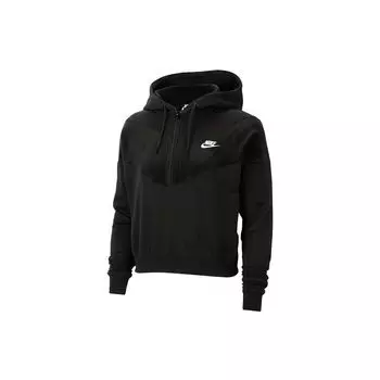 Женский пуловер с капюшоном и половиной молнии Nike, черный CZ1879-010 M