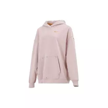 Женский пуловер с капюшоном и вышитым логотипом Nike, оксфорд-розовый DM6202-601 XL