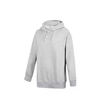 Женский пуловер с капюшоном на флисовой подкладке Nike Sportswear Collection Essentials, серый DJ7669-063 L