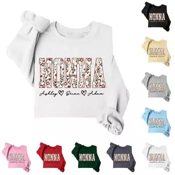 Женский пуловер с принтом, блузка с круглым вырезом, заниженными плечами и длинными рукавами L бежевый