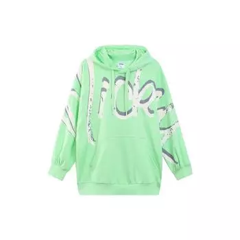 Женский пуловер свободного кроя с капюшоном Li-Ning, светло-мятно-зеленый AWDQ398-4 M