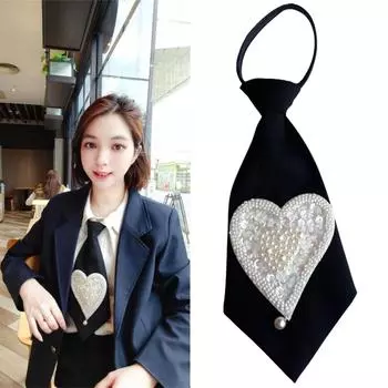 Женский японский панк черный галстук звезда металлическая цепь кисточки ювелирные изделия маленький галстук отрегулированный завязанный галстук-бабочка воротник рубашки