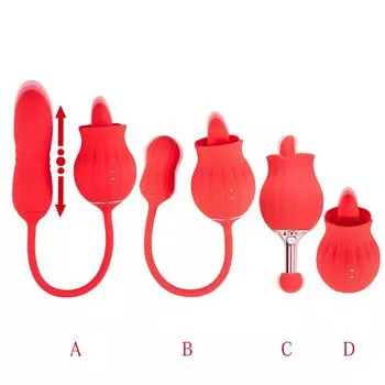 Женский язык облизывание вибрационный массаж мастурбация устройство розовый язык выдвижной секс-продукт вибратор товары для взрослых волосы C Style /Boxed /Red