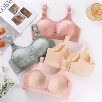 Женский регулируемый бюстгальтер без стального кольца со сборками из кружева, коллекция, топ на бретелях, женское нижнее белье 38#