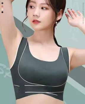 Женский регулируемый бюстгальтер с перекрестной спинкой, спортивный бюстгальтер с пуш-ап, спортивный жилет для йоги, удобная боковая пряжка, беспроводное нижнее белье, бесшовное нижнее белье M