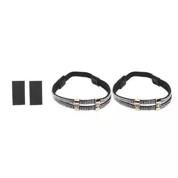 Женский ремень для обуви Стразы Высокие каблуки Шнурки Бесплатный треугольный пучок Фиксация на щиколотке Свободная Противоскользящая Пучок Шнурки Завязки Ленты A