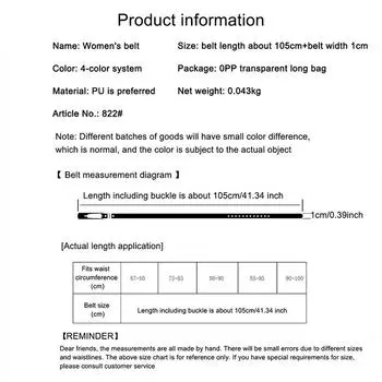 Женский ремень из искусственной кожи, ремни, тонкий, узкий, регулируемый пояс для женщин as the picture