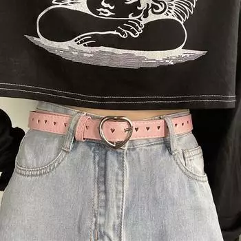Женский ремень из искусственной кожи с вырезом «Любящее сердце», женский поясной ремень для брюк, кожаный женский винтажный пояс с пряжкой