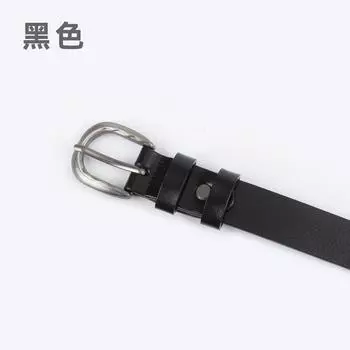 Женский ремень из коровьей кожи, женский ремень из натуральной кожи, женский классический простой повседневный ремень для брюк, джинсов, женский ремень высокого класса 105cm чёрный