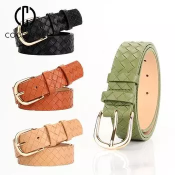 Женский ремень, модные ремни высокого качества для женщин, роскошный дизайнерский бренд для джинсового платья, однотонный пояс из искусственной кожи, LD2313 105CM белый