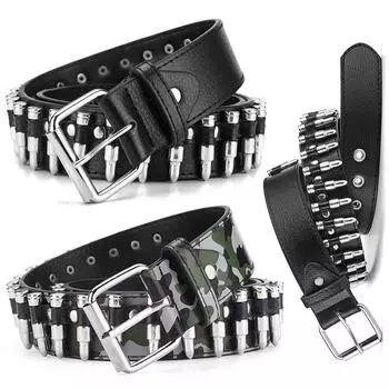 Женский ремень Модный широкий ремень в стиле панк Камуфляжный ремень Камуфляжный ремень с полыми заклепками Панк-рок Дикий регулируемый мужской ремень Молодежная тенденция 110cm