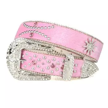 Женский ремень, пояс со стразами, инкрустированный, танцевальный широкий ремень, большой пояс в стиле панк, европейский и американский модный ремень 105cm