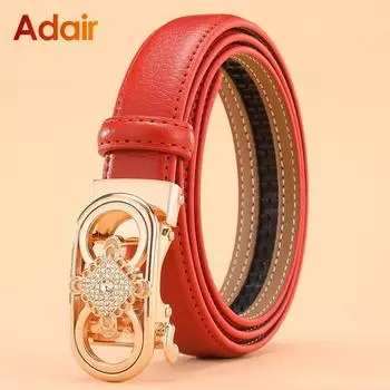 Женский ремень, повседневный ремень из коровьей кожи, дизайнерский ремень для женщин, однотонный джинсовый ремень с автоматической пряжкой, дизайнерский женский ремень LB2201 90cm белый