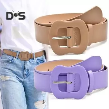 Женский ремень с несколькими отверстиями, регулируемая длина, пряжка из тыквы, пояс из искусственной кожи, одноцветный ремень, декоративные джинсовые аксессуары белый