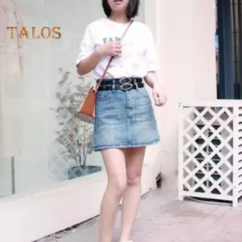 Женский ремень в стиле панк, регулируемая длина, с несколькими отверстиями, пояс из искусственной кожи, дизайн с луной и звездой, аксессуары для костюма прохладный черный