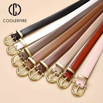 Женский ремень высокого качества из натуральной кожи, модные повседневные роскошные дизайнерские джинсовые платья, универсальный ремень для женщин, однотонный LD2312 105CM белый