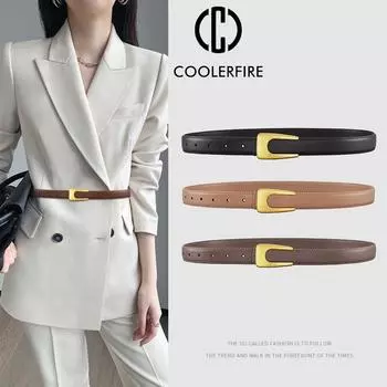 Женский ремень высокого качества, модельерские ремни, повседневные ремни для отдыха, пояс из натуральной кожи, гладкая пряжка, поясной ремень LB2247 100cm чёрный