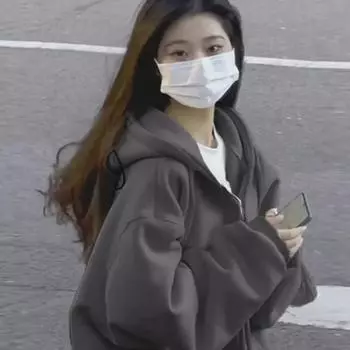 Женский ретро-кардиган на молнии: Однотонная куртка-свитер с капюшоном на осень XX-Large