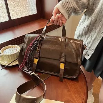 Женский ретро-рюкзак и сумка через плечо 2024 года null коричневый