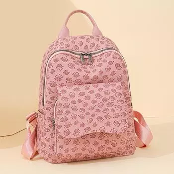 Женский ретро-рюкзак с принтом, большой вместимости, дорожный рюкзак чёрный