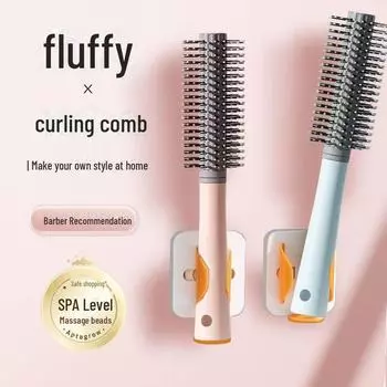 Женский роликовый гребень для длинных волос - пушистый щипцы для завивки Airbag зелёный