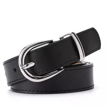 Женский роскошный брендовый ремень, дизайнерский кожаный ремень высокого качества, модные джинсовые ремни с пряжкой из сплава для девочек 90cm белый