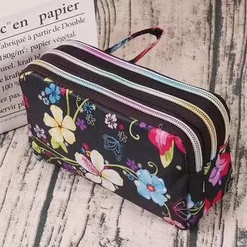 Женский ручной кошелек женский кошелек с цветком портмоне на молнии большая сумка для мобильного телефона материнские клатчи для женщин леди 1