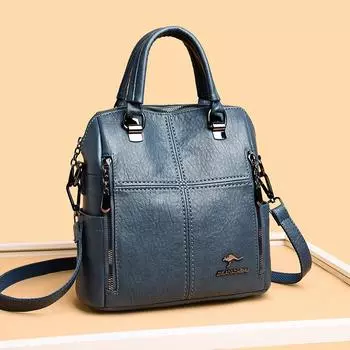 Женский рюкзак, элегантные сумки высокого качества, женский рюкзак, женская сумка на плечо, женский кожаный дорожный рюкзак One Size чёрный