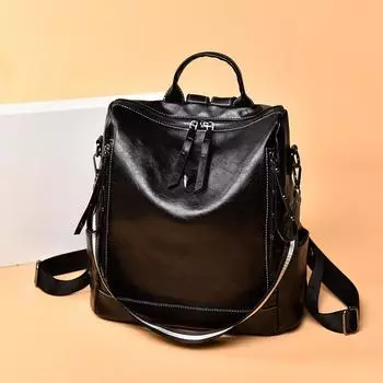 Женский рюкзак Атмосферная сумка на плечо Trend College Student Travel Backpack Атмосферный женский рюкзак красный
