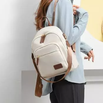 Женский рюкзак большой емкости для путешествий, однотонный школьный рюкзак чёрный