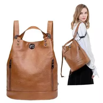 Женский рюкзак большой емкости, ручные сумки для отдыха, универсальные уличные трендовые рюкзаки из искусственной кожи, легкие дорожные сумки для активного отдыха