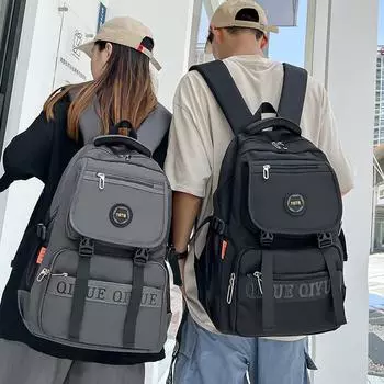 Женский рюкзак большой емкости, водонепроницаемая школьная сумка для девочек, модный дизайн, дорожные рюкзаки, повседневные сумки для хранения чёрный