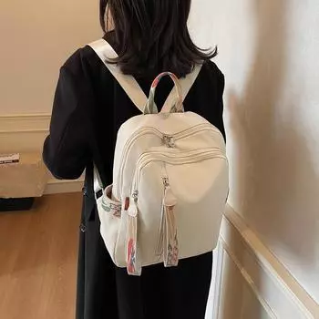 Женский рюкзак большой вместимости для походов, школьный рюкзак для школьников чёрный